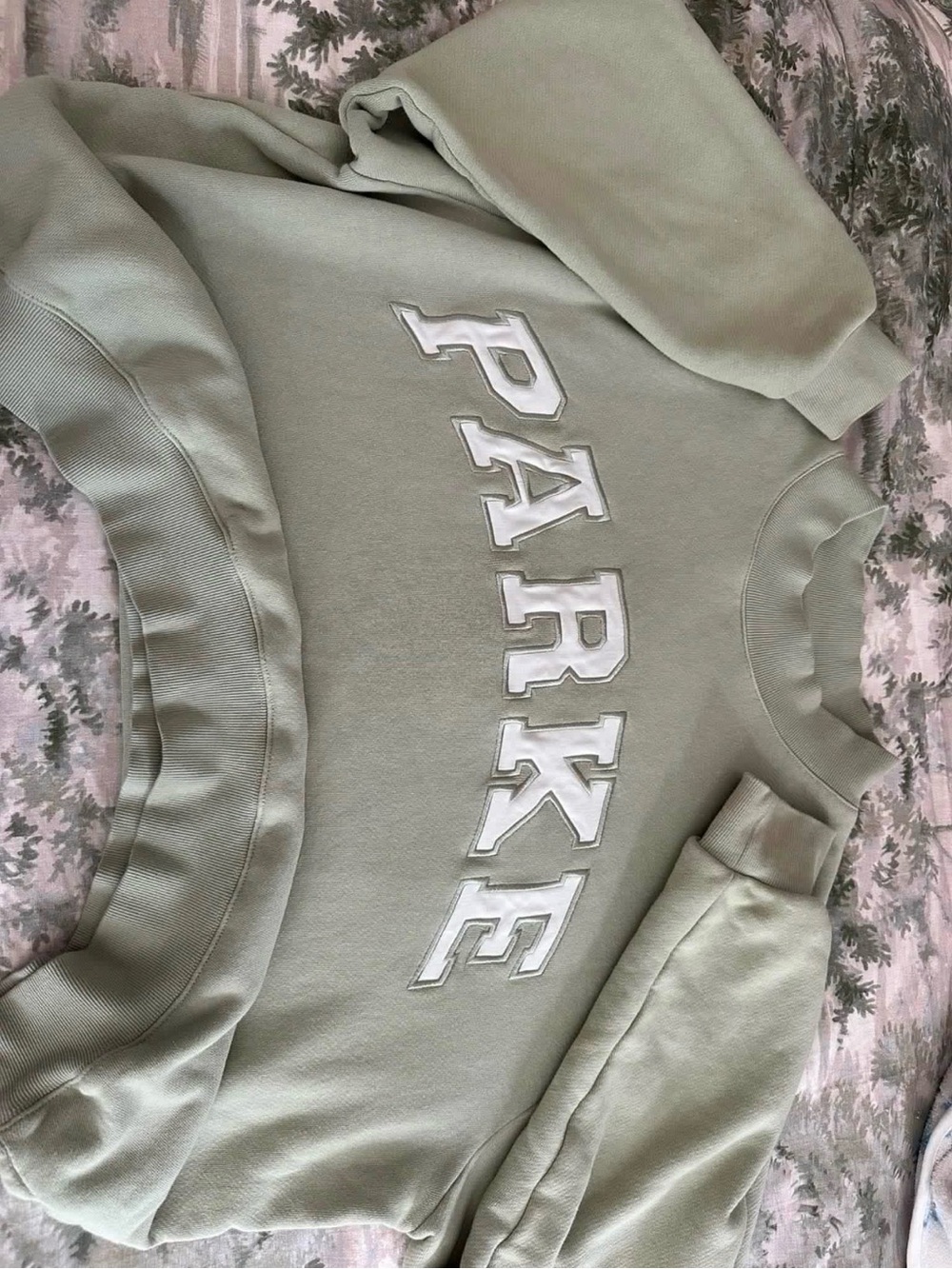 PARKE Sage Green Crewneck Sweatshirt - Women's Casual Pullover